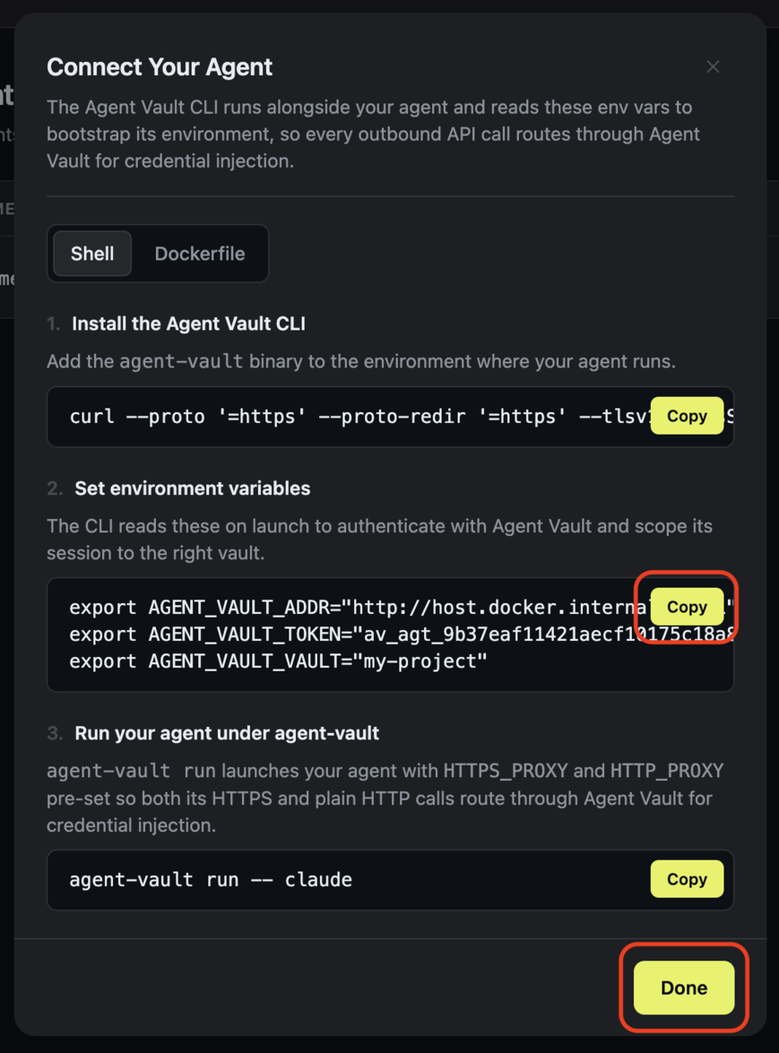 Agent Vault - Connect Your Agent