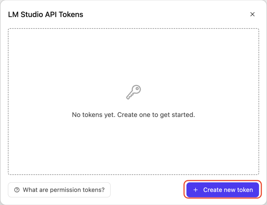 LM Studio - LM Studio API Tokens